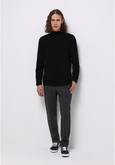 Colin's Colins Regular Fit Turtle Neck Jakarlı Erkek Siyah Kazak Cl1077102 Q1.v1 Blk Siyah