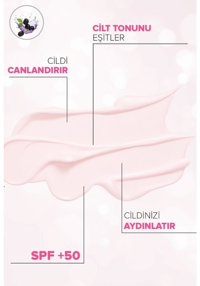 Uraw Pink Touch Blueberry Ton Eşitleyici Güneş Kremi SPF50+ 50 ML