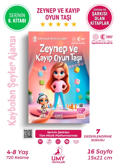 Umy Yayınları Zeynep Ve Kayıp Oyun Taşı - Çocuklar İçin Analitik Düşünce Ve Fizik Kuralları Temalı Hikaye Kitabı