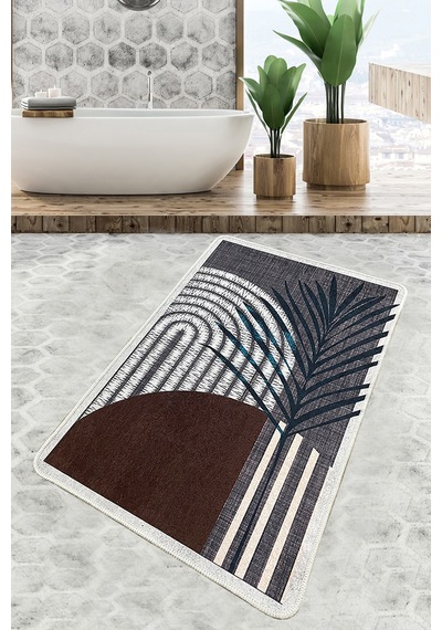 Morillo Banyo Halısı Djt 70x120 cm Banyo Halısı Paspas Yıkanabilir Kaymaz
