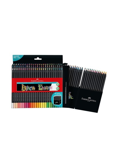 Faber-castell 116450 - Renkli Kalemler Blackwood, Black Edition, 50'li Kutu, Parlak Renkler, Yumuşak Çizgili, Siyah Ah Genel
