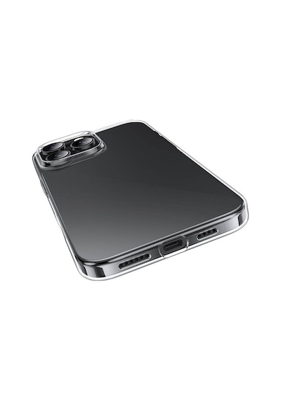 Apple Uyumlu iPhone 16 Pro Max Şeffaf Silikon Kılıf Esnek Darbe Emici Ultra İnce Şeffaf Telefon Koruyucu Kapak