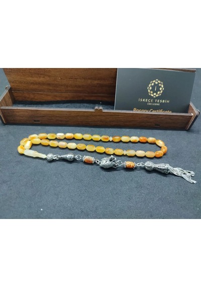 Ahşap Kutulu 6.75 Gr. Gümüş Püsküllü Toprak Fosi Lli 9 Gr. Rus Açık Gri 64694867