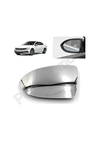 Passat B8 Ayna Camı Sol 3g0857521 2015-2024