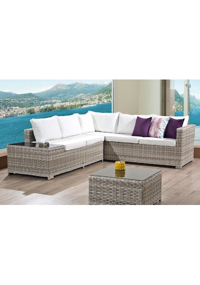 Flexy Zen Bahçe Köşe Mobilya Takımı Rattan Bahçe Mobilyası 316