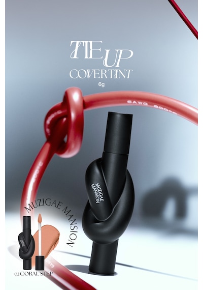 Muzıgae Mansıon Tie Up Cover Tint 02 Coral Step 02 Coral Step