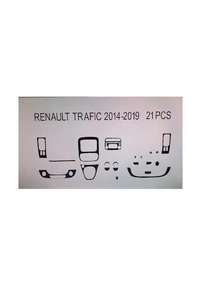 Renault Trafıc 2016 21 Parça Torpido Kaplama Renk Ceviz