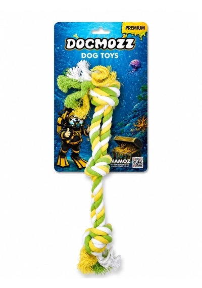 Dogmozz Premium 3 Düğümlü 2'li Diş Kaşıma İpi 30cm
