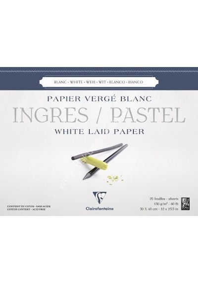 Clairefontaine İngres Pastel Blok 30x40 25 Yap. 130gr - 96483c
