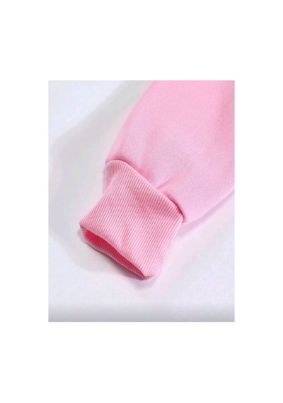 Stil X Sevimli Pandalar Baskılı Kadın Sweatshirt Pembe-5