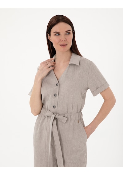 Pierre Cardin Kadın Gri Tulum Dokuma 50301193-vr024 Gri