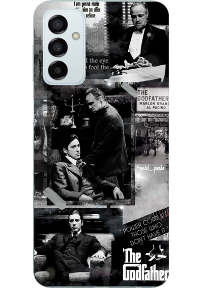 Samsung Galaxy M14 Uyumlu The Godfather Baba Film Tasarımlı Baskılı Silikon Kılıf Renkli