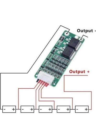 BMS 5S 15A Şarj ve Koruma Modülü