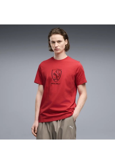 Puma Ferrari Tonal Shield Tee Kırmızı Erkek T-shirt