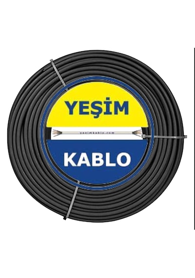 Yeşim Kablo 3x1.5 Ttr Kablo Cca 100 Metre Siyah Tam Kesit