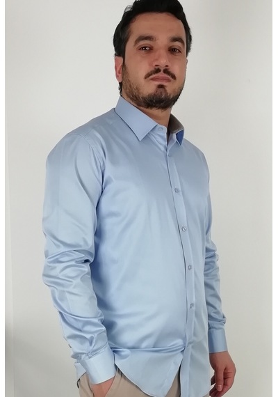 Tousus Slim Fit Açık Mavi Erkek Gömlek Slm-5076-tss