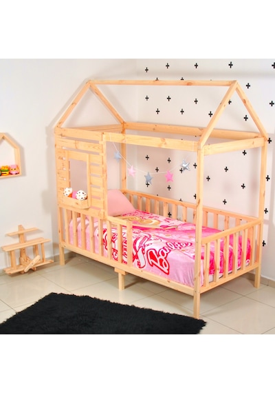Markaawm Markaawm Montessori Yatak Çocuk Odası Bebek Beşik 90X190 Karyola Akçaağaç