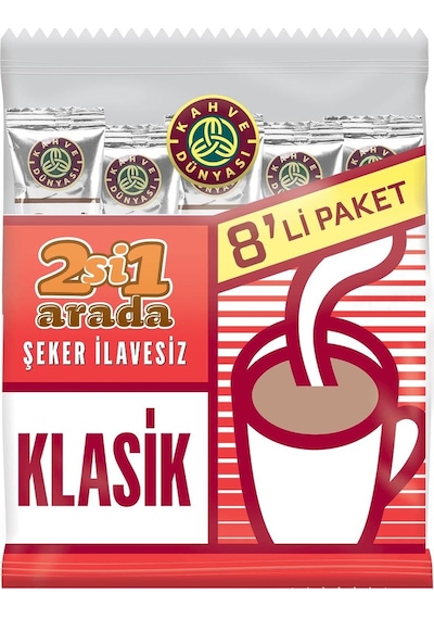 Kahve Dünyası 2si1 Arada Klasik Kahve 5'li 8 x 12 G