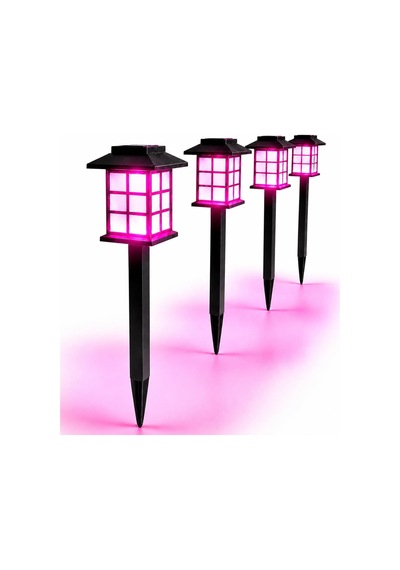 Tech Hlyos 2 Adet 5w Solar Bahçe Lambası 38 Cm, Güneş Enerjili Dekoratif Dış Mekan Aydınlatması, Su Geçirmez, Otomatik Sensörlü Peyzaj Lambası, Balkon, Teras, Veranda, Yürüyüş Yolu Pembe Led Tech Hlyos 2 Adet 5w Solar Bahçe Lambası 38 Cm, Güneş Enerjili Dekoratif Dış Mekan Aydınlatması, Su Geçirmez, Otomatik Sensörlü Peyzaj Lambası, Balkon, Teras, Veranda, Yürüyüş Yolu Pembe Led