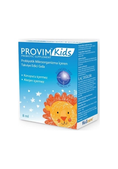 Wellcare Provim Kids Probiyotik Damla 8 Ml