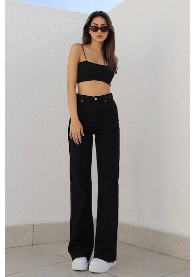 Lavajeans Kadın Likralı Yüksek Bel Bol Paça Kot Pantolon- Wide Leg 23ssiyah Siyah Lavajeans Kadın Likralı Yüksek Bel Bol Paça Kot Pantolon- Wide Leg 23ssiyah Siyah