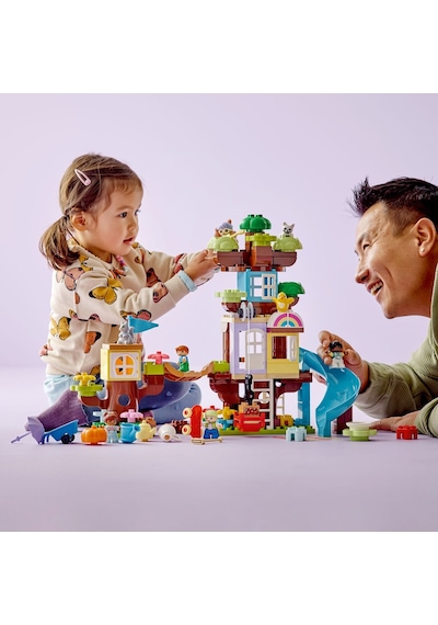 LEGO® DUPLO® 3’ü 1 Arada Ağaç Ev 10993 - 3 Yaş ve Üzeri için Yaratıcı Oyuncak Yapım Seti (126 Parça)