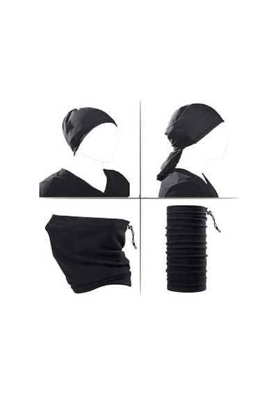 Extreme Fonksiyonel Siyah Termal İpli Boyunluk/bandana/bere Genel