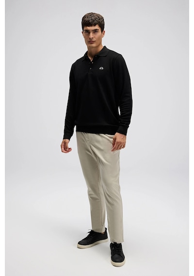 Ellesse Erkek Polo Yaka Sweat Em607-bk Siyah Siyah