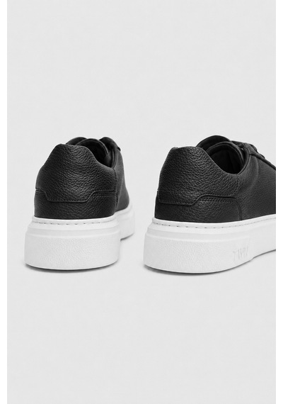 Twn Siyah Kalın Beyaz Tabanlı Bağcıklı Sneaker Ayakkabi 6ec092ort900m Çok Renkli