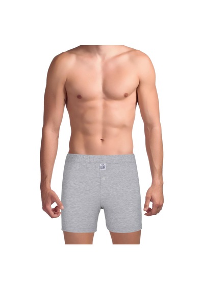 The Don Traditional Erkek Boxer Şort Gri Kırçıllı 001