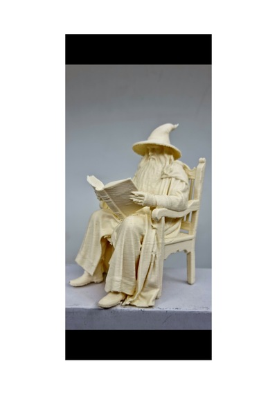 Gandalf Oturan Figür Sandalyeli 150 Cm