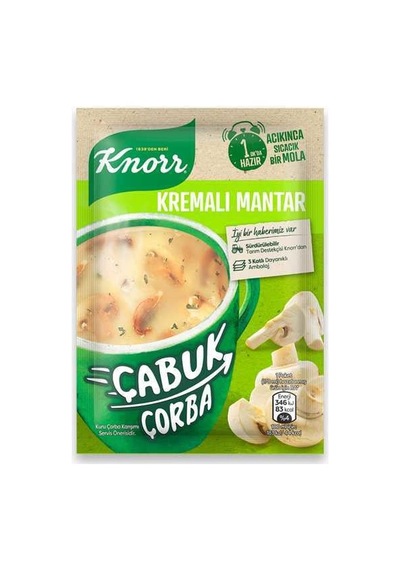 Çabuk Çorba Kremalı Mantar 19gr 1 Adet