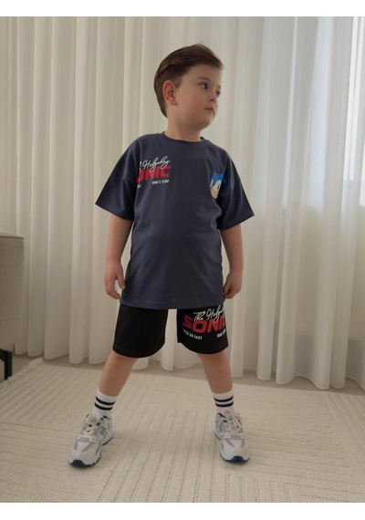 Cg Kids Sonic Erkek Çocuk Tshirt & Şort Alt Üst Takım Süper Kalite Sırt Baskı Detay Laci Vert Cg Kids Sonic Erkek Çocuk Tshirt & Şort Alt Üst Takım Süper Kalite Sırt Baskı Detay Laci Vert