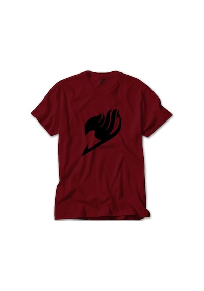 Fairy Tail Logo Kırmızı Tişört-Kırmızı