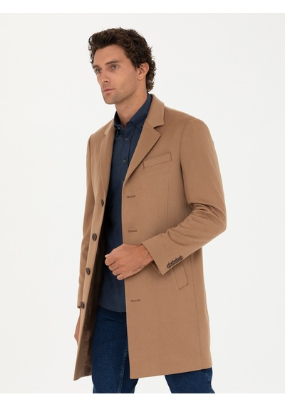 Cacharel Erkek Camel Palto 50270706-vr015 Kahverengi