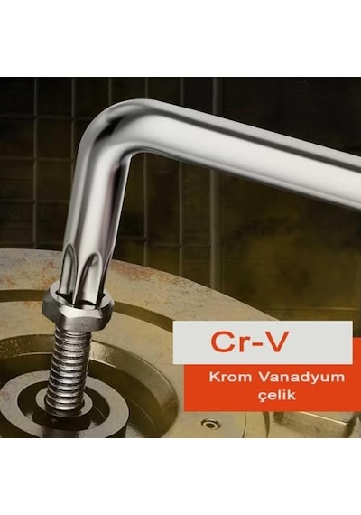 Orret Home 9 Parça 120 Mm Tork Alyan Takımı Yıldız Alyan Seti, Uzun Alyan Anahtar Seti, Profesyonel Tamir Ve Montaj Alyan Anahtar Takımı