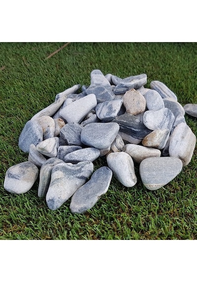 Siyah Beyaz Çizgili Dolomit Taş 2-4 Cm Dekoratif Taş Renkli Taş