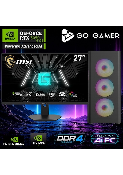 Go Gamer E755D i9-14900KF 16 GB 1 TB SSD RTX3050 6 GB 27" Free Dos Oem Paket Masaüstü Oyuncu Bilgisayarı