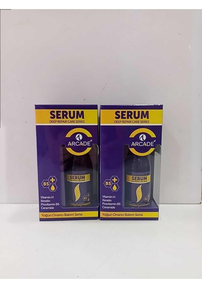 Saç Serum Deep Repair Care Series, Vitamin H Keratin Provitamin B5 Ceramide, 100 Ml, 2'li Set