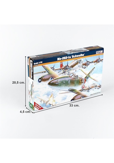 Mistercraft E060 1/72 Me-262-1a Schwalbe Savaş Uçağı Plastik Model Kiti-56321