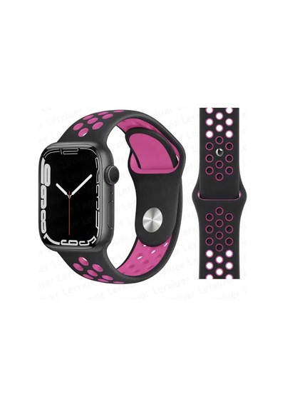 Watch 9-8-7-6-5-4-3-se-ultra-ultra 2 / 42-44-45-49 Mm Uyumlu Delikli Silikon Spor Kordon