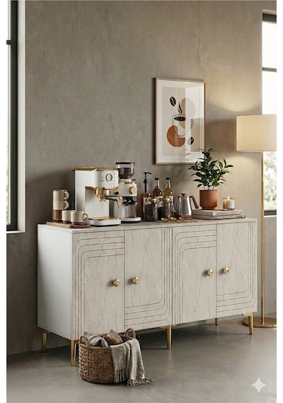 Ka1521btg Lessi150 Konsol, Tv Sehpası Ve Kahve Köşesi Beyaz-traverten Kapak-gold 150cm Beyaz-traverten-gold Ka1521btg Lessi150 Konsol, Tv Sehpası Ve Kahve Köşesi Beyaz-traverten Kapak-gold 150cm Beyaz-traverten-gold