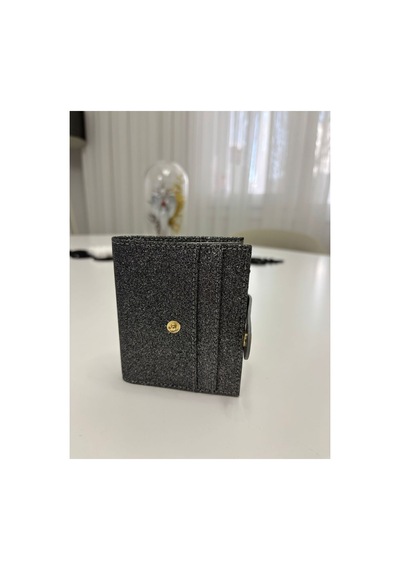 Store Kadın Mini Simli Cüzdan Gri