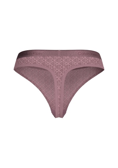 Calvin Klein Kadın Logo Detaylı Pembe Tanga-14671