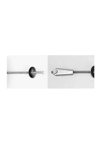 Metal Alçıpan Paraşüt Dübel Vidalı 8 Cm - 20 Adet Evimdeyokyok