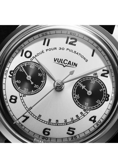 Vulcain Monopusher Heritage Panda Chronograph Mekanik Erkek Kol Saati Metalik