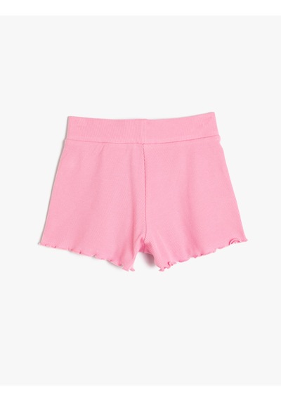 Koton Fırfırlı Şort Beli Lastikli Ribanalı Pamuklu Pembe 4skg40106ak Pembe Koton Fırfırlı Şort Beli Lastikli Ribanalı Pamuklu Pembe 4skg40106ak Pembe