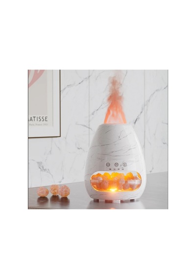 3d Alev Görünümlü Oda Hava Nemlendirici Himalaya Tuzlu Humidifier Buhar Makinesi