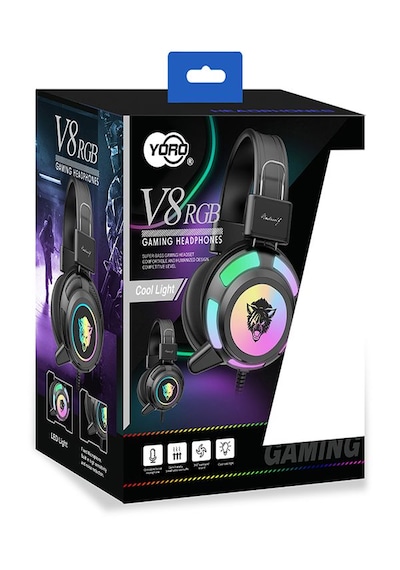 Yoro V8 7.1 RGB Mikrofonlu Oyuncu Kulaklığı