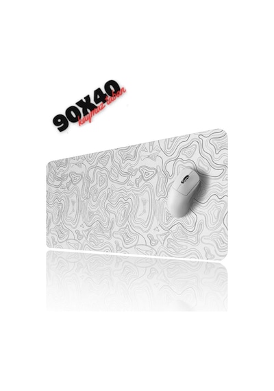 Miaxtreme White Contour Speed Hızlı Yüzey Kaymaz Taban Gaming Oyuncu Mouse Pad 2